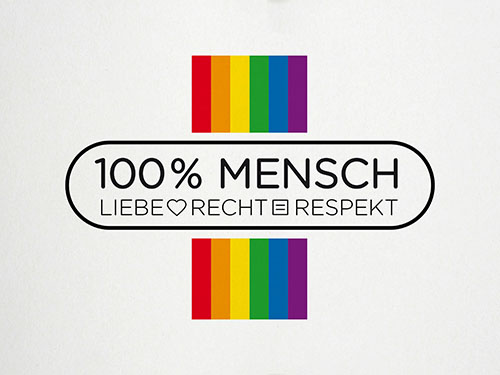 Corporate Design und Grafikdesign für das Projekt „100 % Mensch“