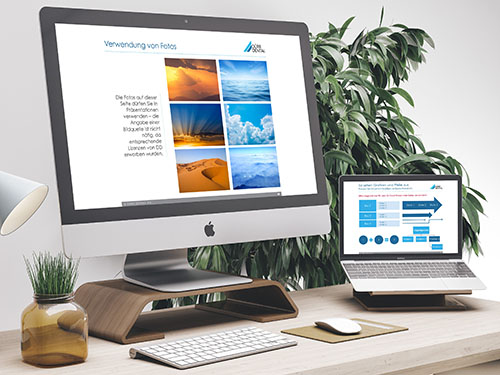 Präsentations-Vorlage und Powerpoint-Master für „Dürr Dental“