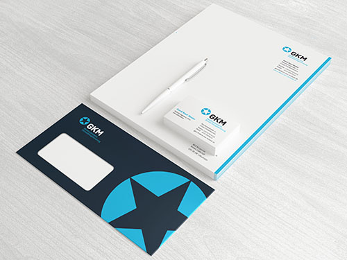 Corporate Design für die Unternehmensberatung „GKM Gerd Karl Maier“