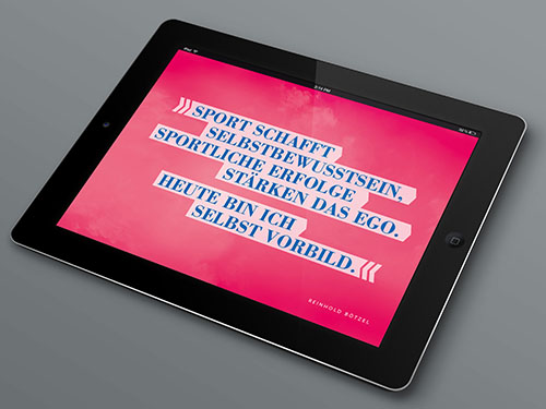 Grafikdesign für Dieter Hübl Sportlerberater