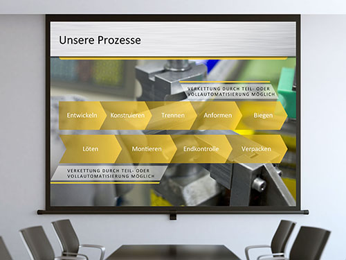 Unternehmenspräsentation für „SMA Metalltechnik“