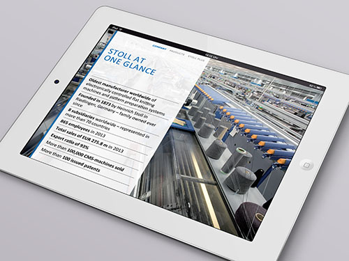 Unternehmenspräsentation für den Strickmaschinenhersteller „Stoll“