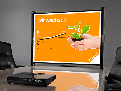 Unternehmenspräsentation für das skandinavische Unternehmen „Tieto“